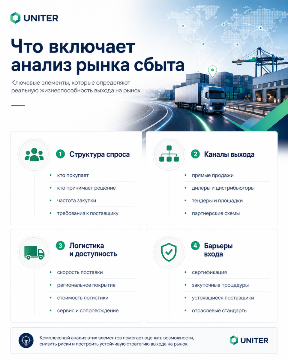 Что включает анализ рынка сбыта Что включает анализ рынка сбыта