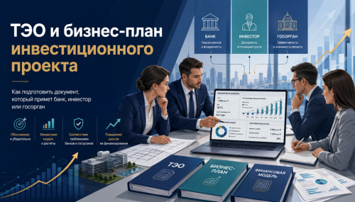 ТЭО и бизнес-план инвестиционного проекта: как подготовить документ, который примет банк, инвестор или госорган