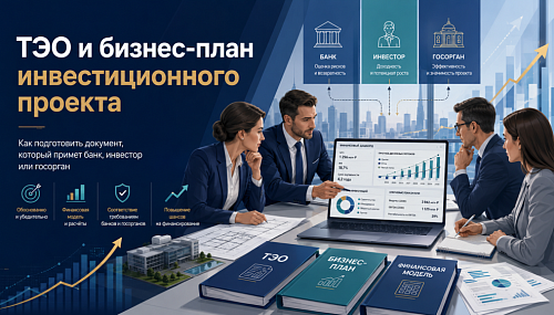 ТЭО и бизнес-план инвестиционного проекта: как подготовить документ, который примет банк, инвестор или госорган