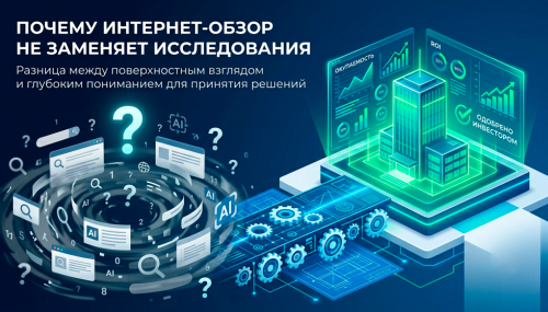 Почему “обзор рынка из интернета” не заменяет исследование для инвестора, банка или совета директоров